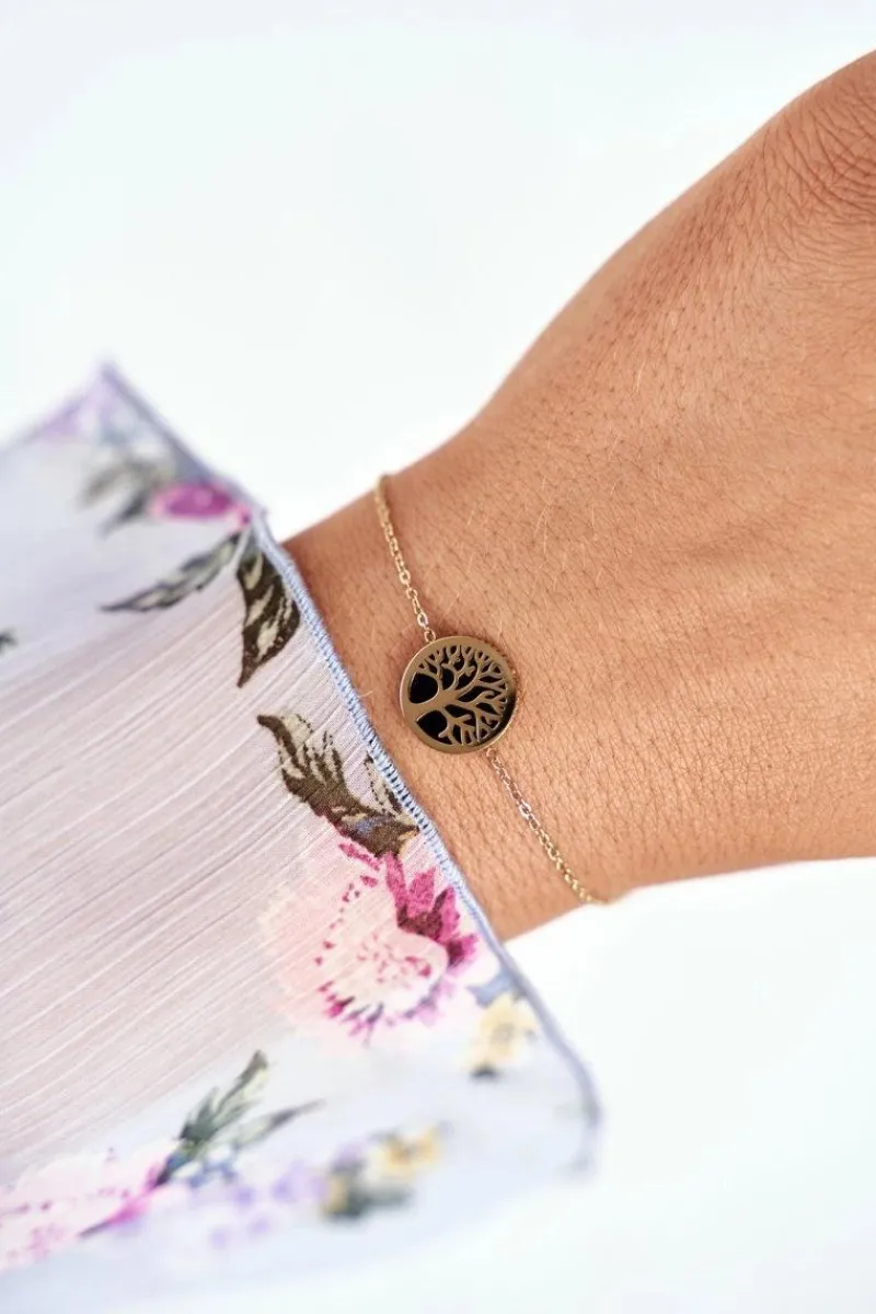 Bransoletki>Glam Chic Damska Bransoleta Celebrytka Złota Drzewo Memories
