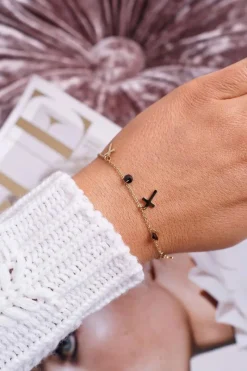 Bransoletki>Boto Damska Bransoleta Celebrytka Złota Trzy Krzyżyki