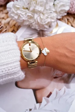 Bransoletki>Boto Damska Bransoleta Na Łańcuszku Złota Koniczynka Millow