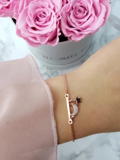 Boto Damska Bransoleta Na Łańcuszku Księżyc Gwiazda Vega