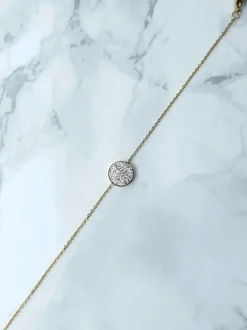 Bransoletki>Boto Damska Bransoleta Na Łańcuszku Kółeczko Złota Selene