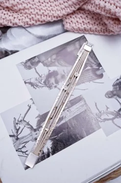 Discount Boto Damska Bransoleta Rzemień Beżowa Koraliki Michiko