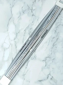 Best Boto Damska Bransoleta Rzemień Szeroka Szara Kryształki Michiko