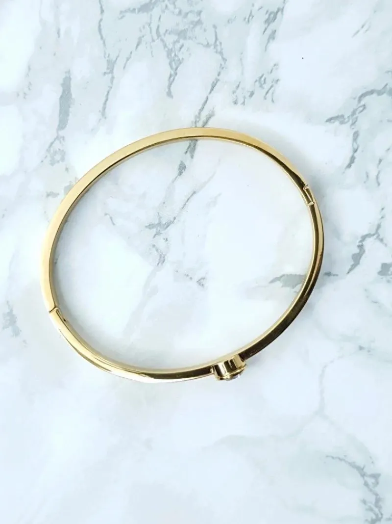 Discount Boto Damska Bransoleta Stalowa Z Cyrkonią Złota Gemma