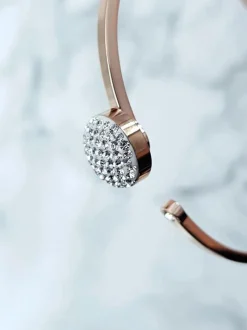 Discount Damska Bransoleta Stalowa Kryształy Różowe Złoto Roxa Bransoletki