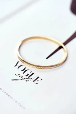 Online Damska Bransoleta Stalowa Z Cyrkoniami Złota Guadiana Bransoletki