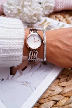 Sale Boto Damska Bransoleta Stalowa Z Cyrkoniami Srebrna Debi