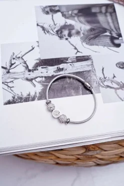 Outlet Damska Bransoleta Z Cyrkoniami Srebrna Orteas Bransoletki