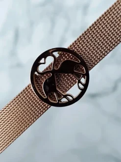 Sale Boto Damska Bransoleta Z Flamingami Różowe Złoto Salina