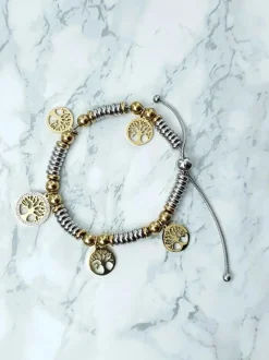 New Damska Bransoleta Z Zawieszkami Drzewo Życia Charms Bransoletki