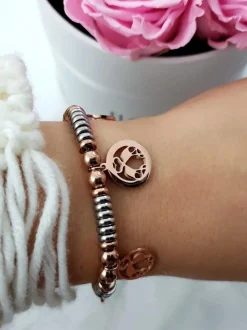 Bransoletki>Boto Damska Bransoleta Z Zawieszkami Flamingi Charms