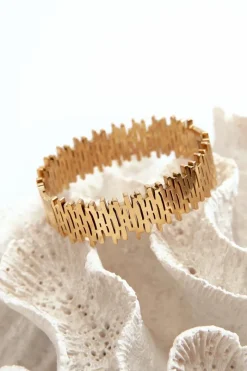 Bransoletki></noscript>Glam Chic Damska Bransoleta Ze Stali Nierdzewnej Złota