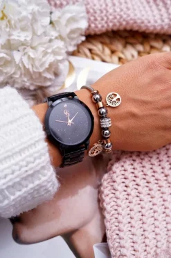 Sale Damska Bransoletka Łańcuszek Drzewo Życia Różowe Złoto Gothal Bransoletki