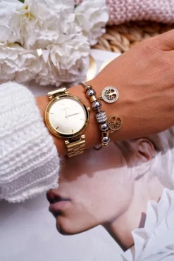 Bransoletki>Boto Damska Bransoletka Łańcuszek Drzewo Życia Złota Gothal