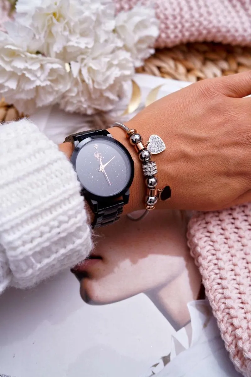 Best Boto Damska Bransoletka Łańcuszek Serca Różowe Złoto Menrol