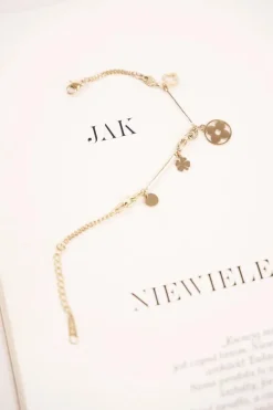 Bransoletki>Boto Damska Bransoletka Celebrytka Złota Koniczynka Bellissimo