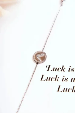 Outlet Damska Bransoletka Celebrytka Z Ozdobą I Cyrkoniami Srebrna Bransoletki