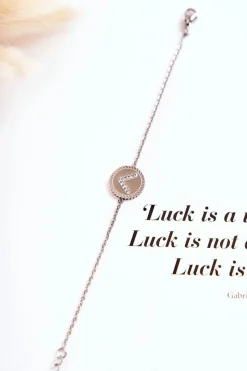 Outlet Damska Bransoletka Celebrytka Z Ozdobą I Cyrkoniami Srebrna Bransoletki