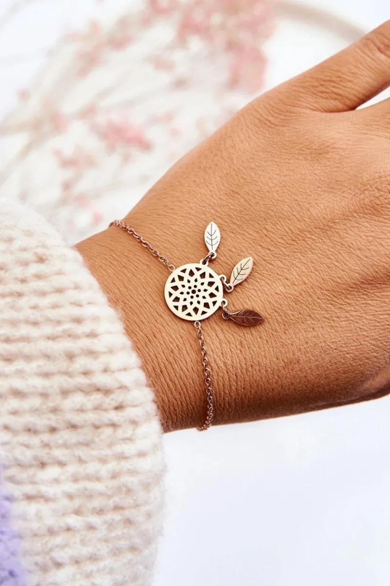 Bransoletki>Giorgio&Dario Damska Bransoletka Celebrytka Łapacz Snów Różowe Złoto