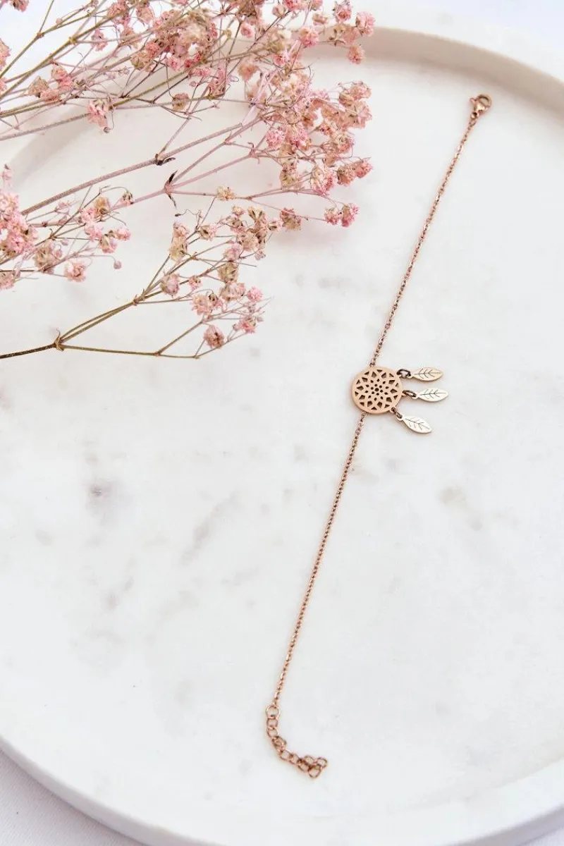 Bransoletki>Giorgio&Dario Damska Bransoletka Celebrytka Łapacz Snów Różowe Złoto