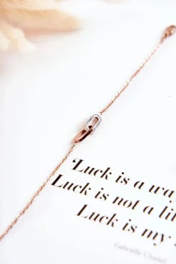 Discount Boto Damska Bransoletka Celebrytka Z Owalnymi Ozdobami Różowe Złoto