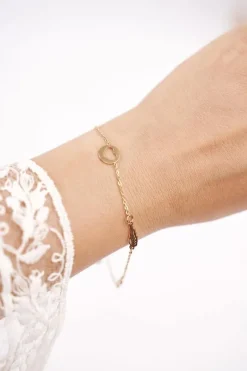 Bransoletki>Boto Damska Bransoletka Celebrytka Złota Znak Nieskończoności Andrea