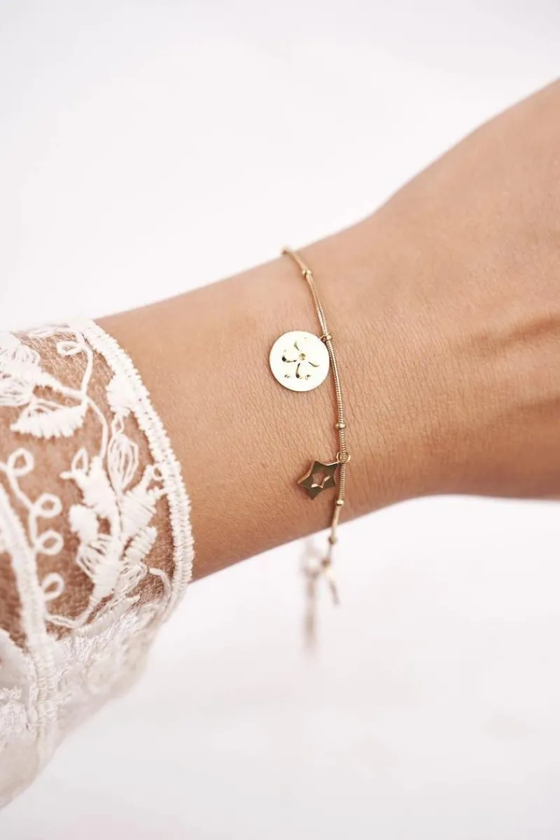 Bransoletki>Boto Damska Bransoletka Celebrytka Złota Gwiazdki Easy