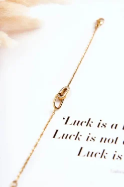 Best Damska Bransoletka Celebrytka Z Owalnymi Ozdobami Złota Bransoletki