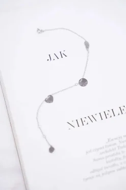 Best Boto Damska Bransoletka Celebrytka Srebrna 3 Zawieszki Glossy