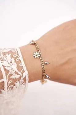 Hot Boto Damska Bransoletka Celebrytka Złota Stokrotka Daisy