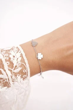 Bransoletki>Boto Damska Bransoletka Celebrytka Srebrna 3 Zawieszki Trio