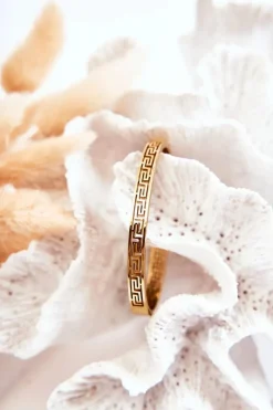 Bransoletki>Glam Chic Damska Bransoletka Stalowa Na Zatrzask Złota