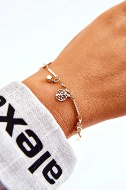 Clearance Damska Bransoletka Z Cyrkoniami Drzewa Złota Bransoletki