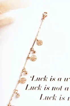 Clearance Damska Bransoletka Z Cyrkoniami Drzewa Złota Bransoletki