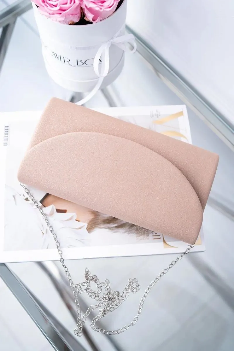 Kopertówki>Boto Damska Brokatowa Torebka Różowa Kopertówka