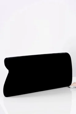 Sale Damska Czarna Aksamitna Kopertówka Kopertówki