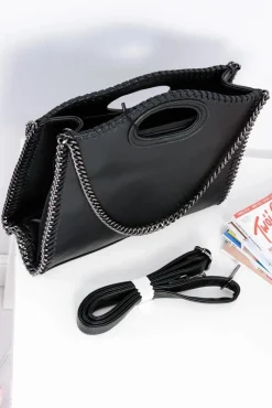 Discount Damska Czarna Duża Torba Kuferek Łańcuch Torebki Nobo|Torebki Kuferki
