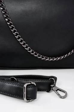 Discount Damska Czarna Duża Torba Kuferek Łańcuch Torebki Nobo|Torebki Kuferki