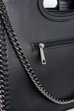 Discount Damska Czarna Duża Torba Kuferek Łańcuch Torebki Nobo|Torebki Kuferki