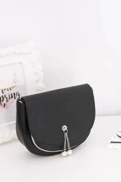 Clearance Damska Czarna Stylowa Listonoszka Listonoszki