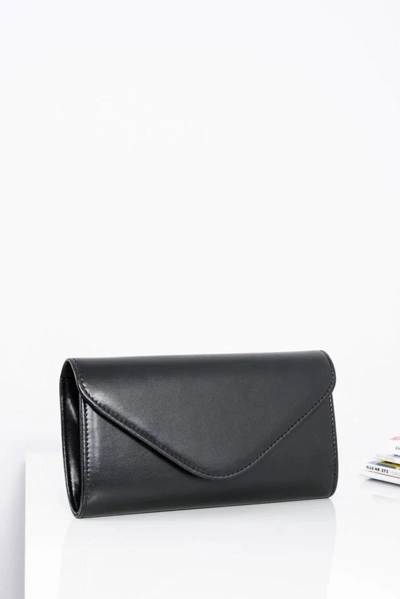 Hot Boto Damska Czarna Torebka do Ręki Kopertówka