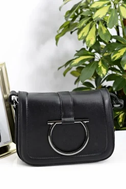 Listonoszki>Boto Damska Czarna Torebka na Ramię Listonoszka