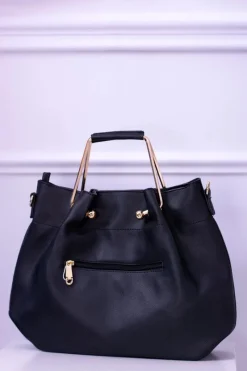 Damska Czarna Torebka Worek Torebki Klasyczne