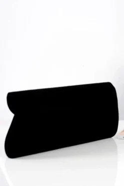 Discount Damska Czarna Zamszowa Kopertówka Kopertówki