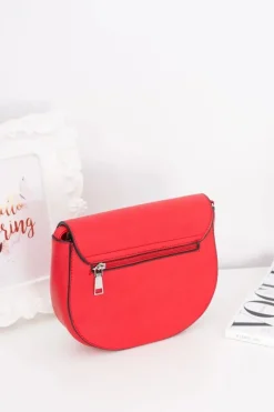 Sale Damska Czerwona Stylowa Listonoszka Listonoszki