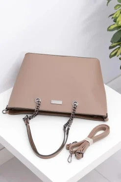 Online Boto Damska Duża Brązowa Klasyczna Torebka