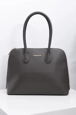 Outlet Damska Duża Ciemnoszara Klasyczna Torebka Torebki Klasyczne