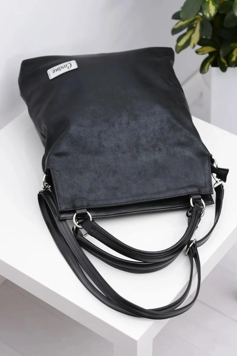 Torebki Klasyczne>Boto Damska Duża Czarna Klasyczna Torba