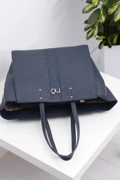 Torebki Nobo>Nobo Damska Duża Granatowa Torba