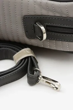 Damska Duża Pikowana Szara Torba Torebki Nobo